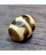 Antique Old Tibetan 3 Stripes Pattern Agate stone Dzi Bead Amulet - €51,57 EUR