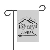 Personalized Nature-Inspired Garden Banner with "Stay Wild" Design, Made from Fa - $22.66