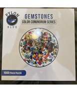 Gemstones - Color Conundrum Series - 1000 Piece Puzzle Pylon Blue New Se... - $6.76