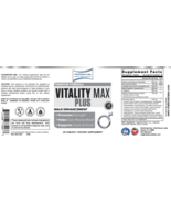 Vitality Max Plus (Male Enhancement) -  60 Vegetarian Tablets  - £25.39 GBP