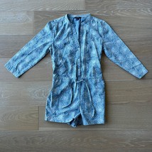 J. Crew Mercantile 3/4 Sleeve Printed Denim Shorts Romper Zelda Popover ... - $564.18 MXN