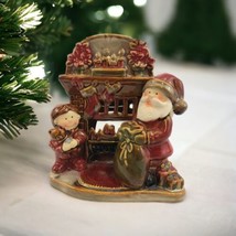 Yankee Candle Rare Santa Mantle Chimney Christmas Holiday Tart Burner Tealight - £29.89 GBP