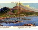 Vesuvius Railway and Funicular Double Postcard Bay of Naples Italy - $11.88