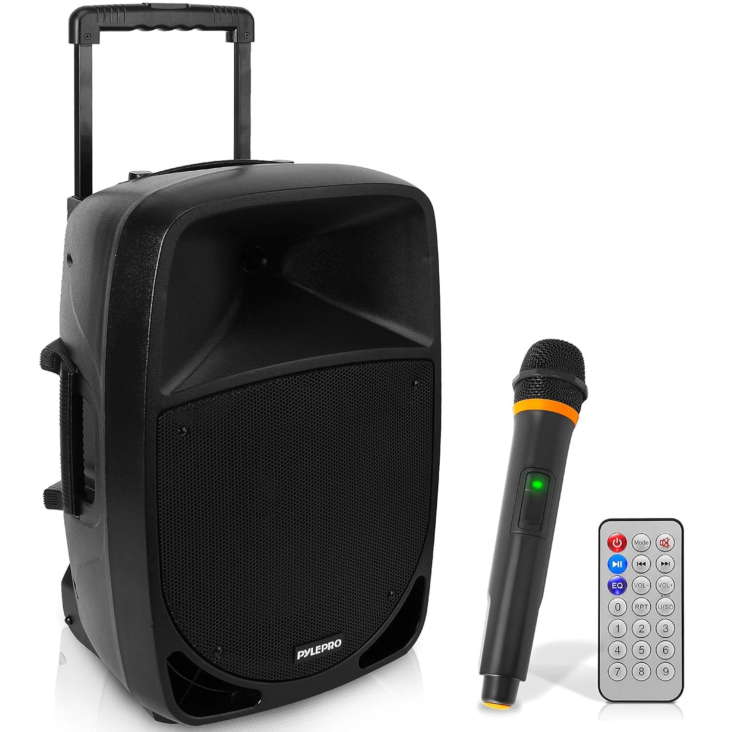 1200W Portable Bluetooth PA Speaker - 12 Subwoofer, LED Battery Indicator Lights