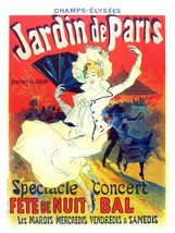 5208.Jardin de Paris French Nouveau Poster.Interior design.Decorative wall Art - £12.65 GBP+