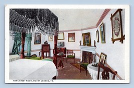 Interior New Jersey Room Mount Vernon Virginia VA UNP WB Postcard I16 - £2.36 GBP