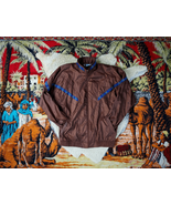 1980s 1990s Brown Western Navajo Design Track Windbreaker Bomber Jacket ... - $628.77 MXN