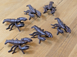 6 Crawfish Figures Cast Iron Louisiana Crawdad Paperweight Lobster Cajun... - $33.99
