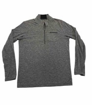 prAna Classic Zylo Quarter Zip Pullover Gray Mens Medium Moisture Wicking  - $24.19