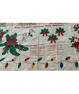 Fabric Traditions Christmas Holly Appliques Cotton Panel  For Shirts Pil... - £9.48 GBP