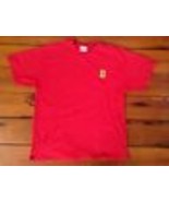 Ferrari Embroidered Logo 100% Cotton Red Hanes Beefy T-Shirt Mens L 42&quot; ... - £29.09 GBP