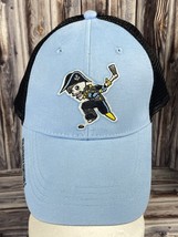 Milwaukee Admirals Brewers Hockey Light Blue &amp; Black Mesh Back Trucker Hat - $9.74