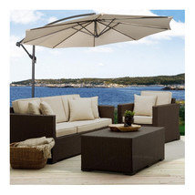 Outdoor 10 ft. Patio Umbrella Patio with Cross Base Beige - $182.94