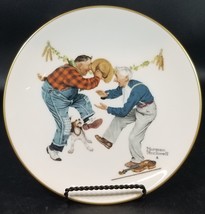 Vintage 80&#39;s Norman Rockwell Gorham Wall Plate - Fancy Footwork - £18.50 GBP