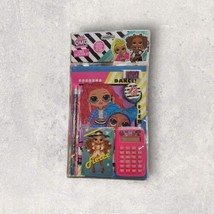 LOL Surprise Girl Calculator Set Notepad Sheet Pencil Sharpener Memo Sticker 7Pc - £11.11 GBP