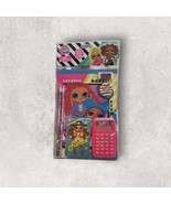 LOL Surprise Girl Calculator Set Notepad Sheet Pencil Sharpener Memo Sti... - $266.33 MXN