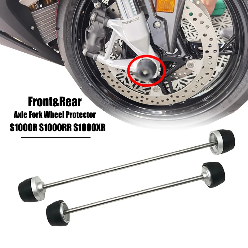 S1000XR Front&amp;Rear Axle Fork Crash Sliders Wheel Protector For BMW S1000... - $39.99