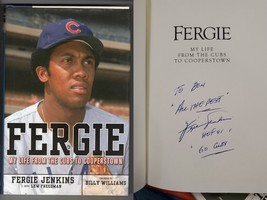 Fergie Jenkins Signed Hardcover Book My Life From the Cubs to Cooperstown - £23.35 GBP