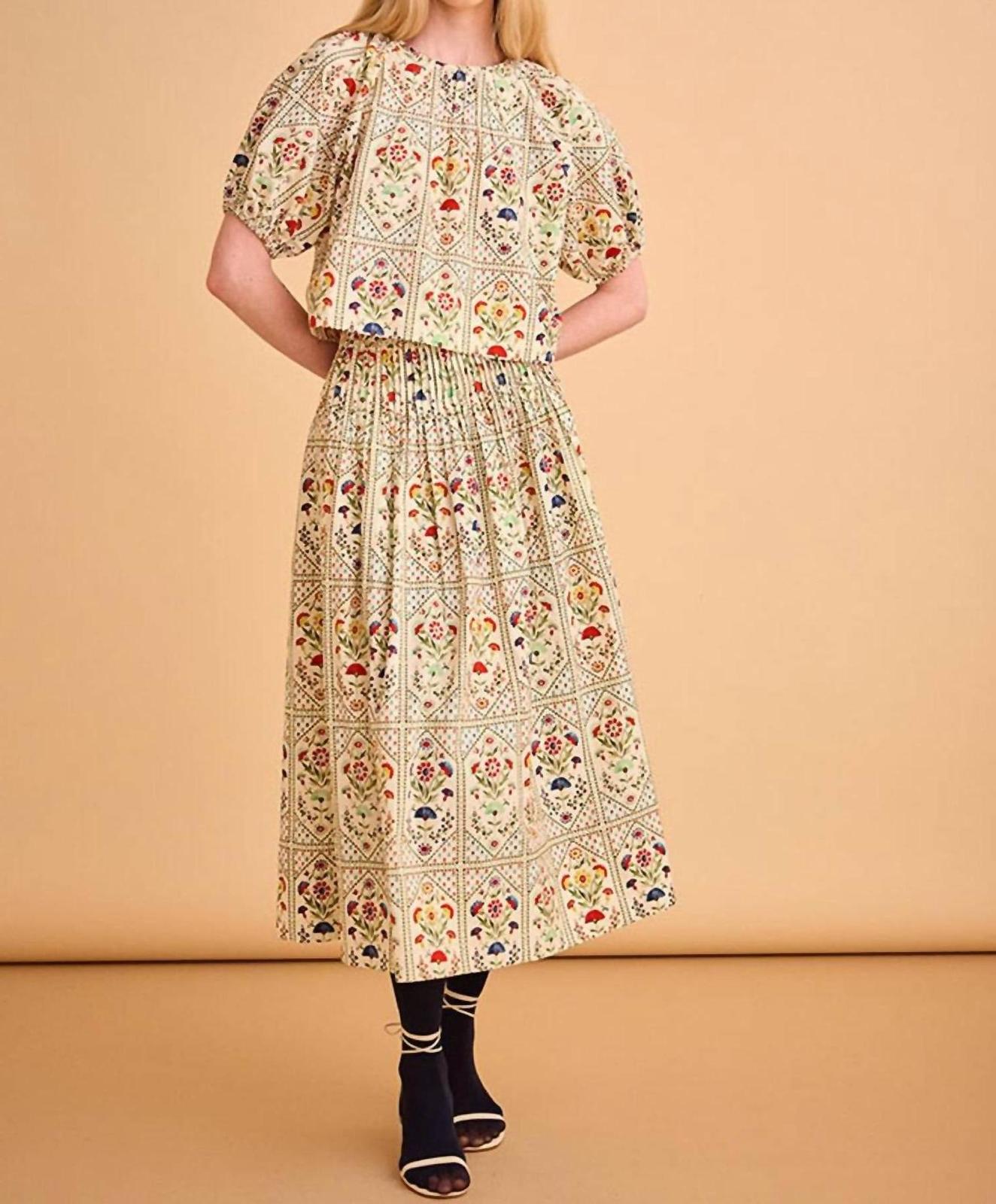 Hunter Bell Fallon Skirt Cream Trellis - $187.00