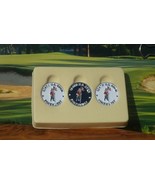 US Open 2024 (2) White &amp; Blue (1) 3pc Ball Markers- Great Looking! - $22.26