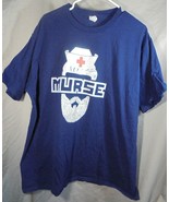 Male Nurse Murse Men&#39;s 3XL T-Shirt Port and Company ring spun cotton Nav... - $163.48 MXN