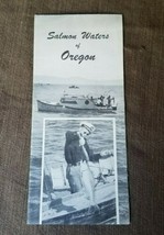 Salmon Waters of Oregon Brochure 1960s? Vintage Fishing Boat Photos Map ... - £10.82 GBP