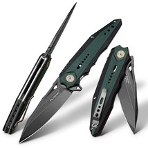 VG10 Folding Knife G10 Handle EDC Tactical Knife for Self defense Camping Outdoo - £73.04 GBP