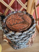Yankee Candle Cedar Forest Resin Pinecone Jar Holder 4.5&quot; tall x 5.5&quot; #1329411 - £9.41 GBP