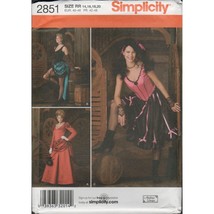 Simplicity 2851 Victorian Saloon Girl. Burlesque, Old West Costume Pattern UC - £12.52 GBP