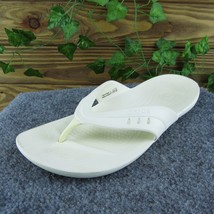 Crocs  Women Flip Flop Sandal Shoes White Synthetic Size 10 Medium - £19.78 GBP
