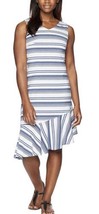 NWT FIG Clothing ‘IMA’ Alcove Stripe V-Neck Sleeveless Dress Women’s Size M - £33.31 GBP