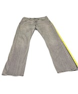 Levis 501 Jeans Men 36x32 (36x31 Gray Denim Button Fly Distressed Origin... - $24.70