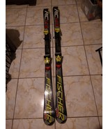 Fisher World Cup RC4 skis ( 160cm )  Flaw flex mounted with Fisher Z13 b... - $192.55