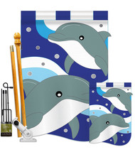 Dolphins - Applique Decorative Flags Kit FK107025-P2 - £78.63 GBP