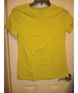 Time And Tru Women&#39;s Crew Neck T Shirt XX-LARGE (20) Lemon Lime Short Sl... - £8.41 GBP