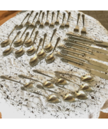 38 Pc Lot Oneidacraft Deluxe Stainless Flatware Nordic Crown Knives Fork... - £31.94 GBP