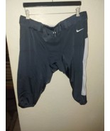 NWT Nike Team Vapor Pro Football Pants Men&#39;s Tights 845930-061 Gray Whit... - £14.01 GBP