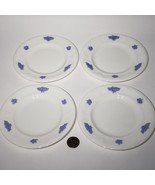 Set of 4 Adderley Bone China Embossed Blue Chelsea 6&quot; Bread Plates Disco... - £22.61 GBP