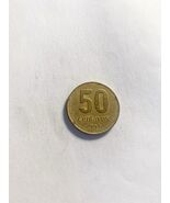 1994  Argentina 50 Centavos Republica Argentina National Building Design - $3.93 CAD