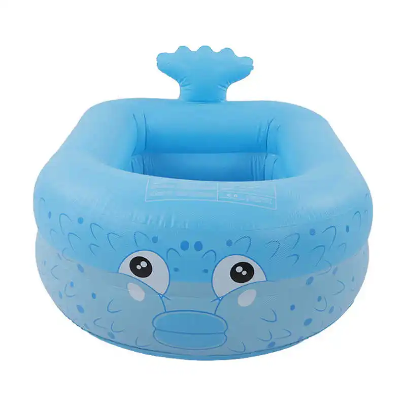 43.3inch Inflatable Swimming Pool Cartoon Blow Up Pool Household Bathtub Thicken - £45.19 GBP