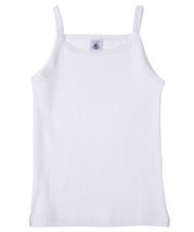 PETIT BATEAU Girls Underwear-Undershirt 1 PK. Solid White Sizes 2-18 Style 15049 - $22.99