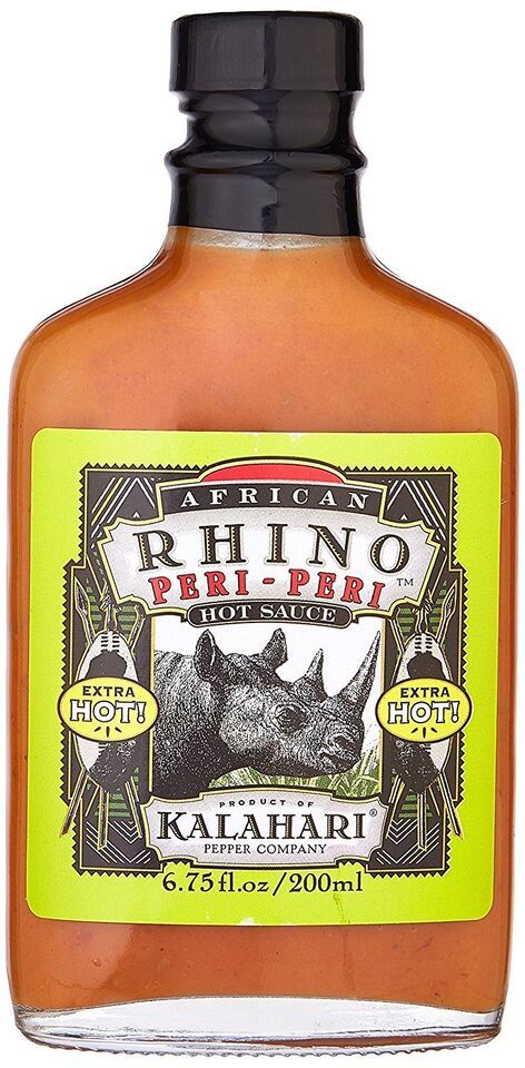 RetailSource Kalihari Pepper African Rhino Peri-Peri Sauce - Extra Hot!, 6.75 oz - $20.54