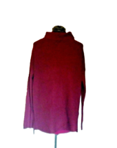 Devotion By Cyrus Sweater Ruby Port Womens Size Small High Low Hem Cowl ... - $18.81