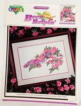 Been Helpin&#39; Cat in Garden Flowers Cross Stitch Leaflet Book Color Chart... - $15.99