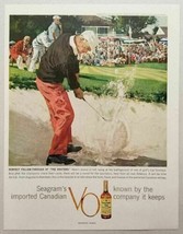 1959 Print Ad Seagram&#39;s V.O. Canadian Whiskey Golfer at &quot;The Masters&quot; Tournament - £10.52 GBP
