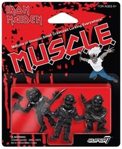 New Super 7 Iron Maiden M.U.S.C.L.E Mini-Figure Black Killers Trooper Piece Mind - £11.67 GBP