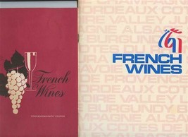 2 French Wines Correspondence Course Booklets Food and Wines from France  - $15.84