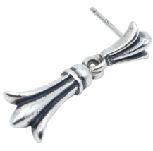 Chrome Earrings Hearts Pteris Dutch Designer Kith Von Sterling Silver Dangle ch - £17.42 GBP+