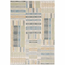 10' X 13' Gray and Ivory Geometric Power Loom Area Rug - $2,302.96 CAD
