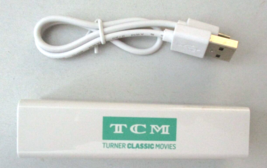 TCM Turner Classic Movies Power Bank 5V Promo 1200 mAh Useable capacity &amp; cord - £6.22 GBP